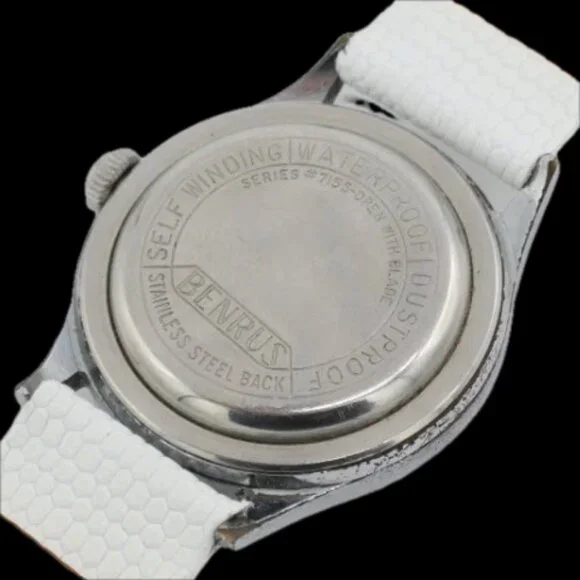 Vintage Benrus 3 Star Men's Automatic Wristwatch DO 15 Swiss Steel & Chrome